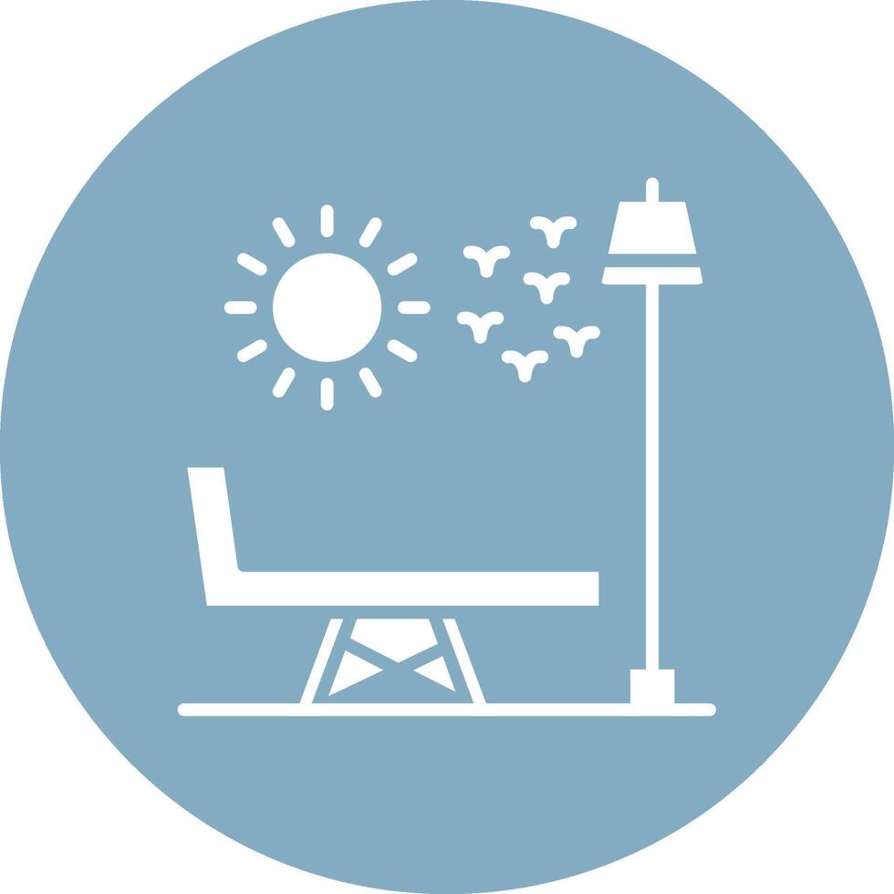 Chaise Longue Minimalist Graphic vector