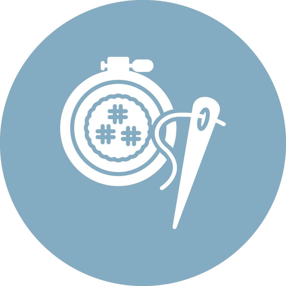 Cross Stitch Business Interface Asset vector