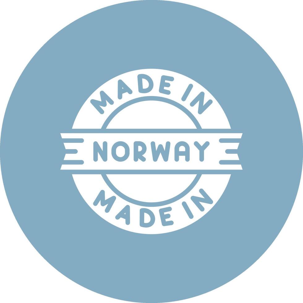 Made In Norway Gradient Style Icon vector