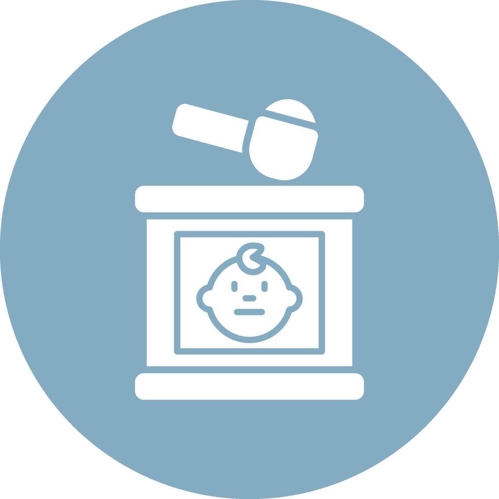 Milk Powder UI Concept Symbol vector