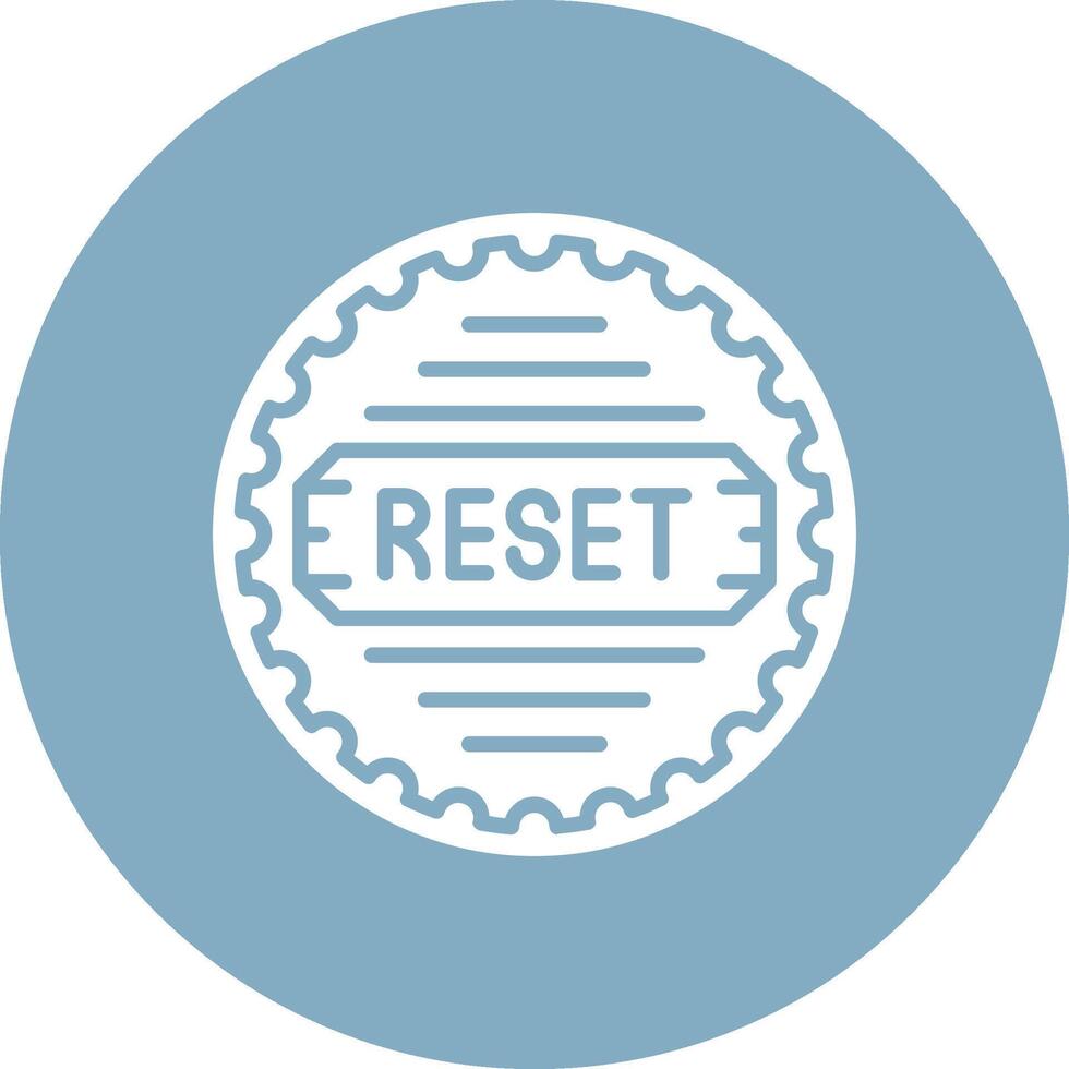 Reset Shadowed Icon Style vector