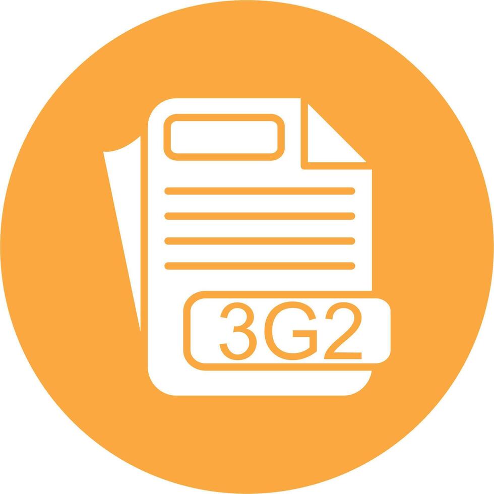 3G2 File Format Tech Style Illustration vector