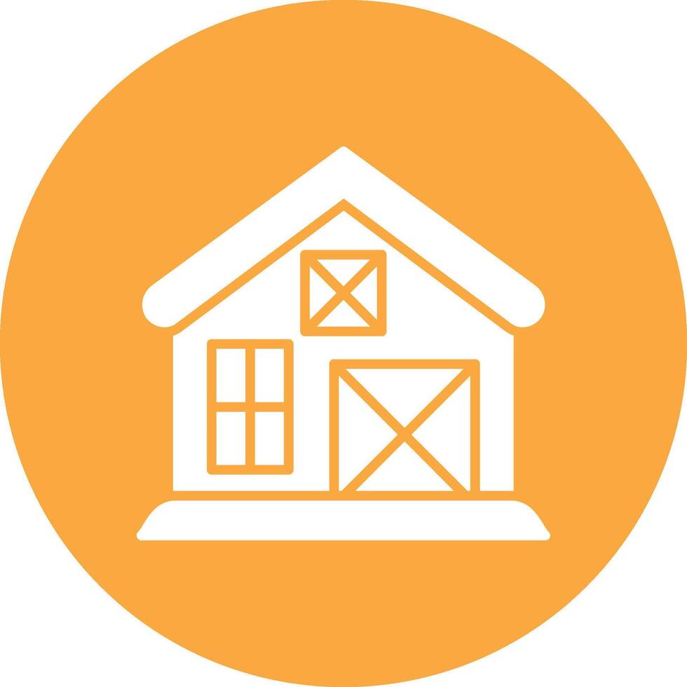 Barn Conceptual Line Work vector