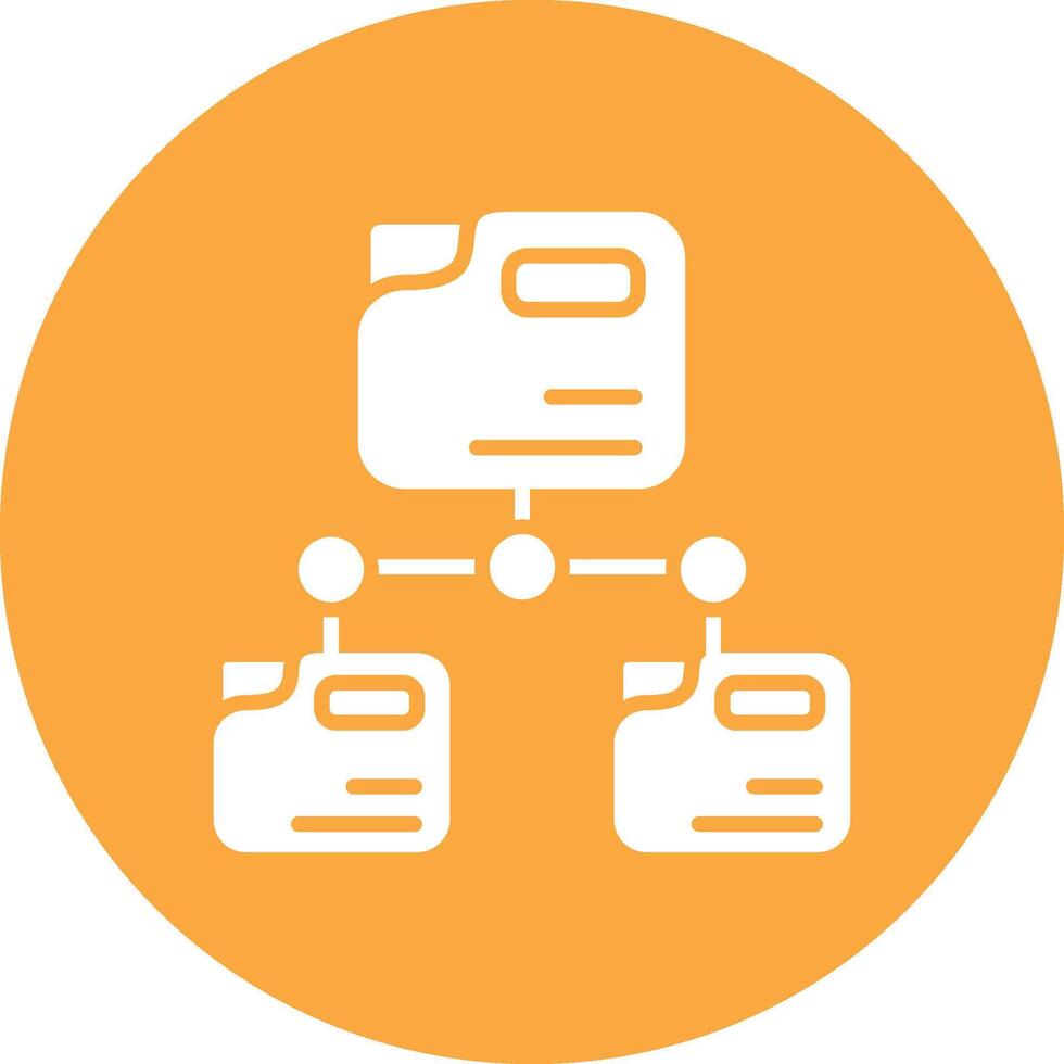 Folder Network Dark Theme Element vector