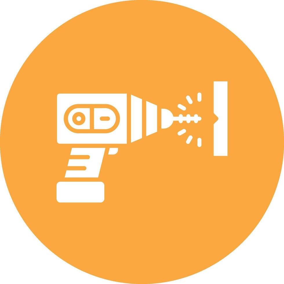 Hand Drill Stylish App Element vector