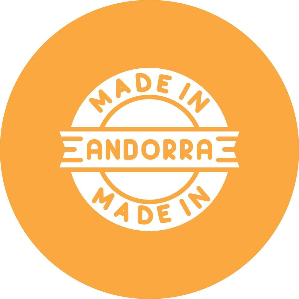 Made In Andorra Interface Sketch Art vector