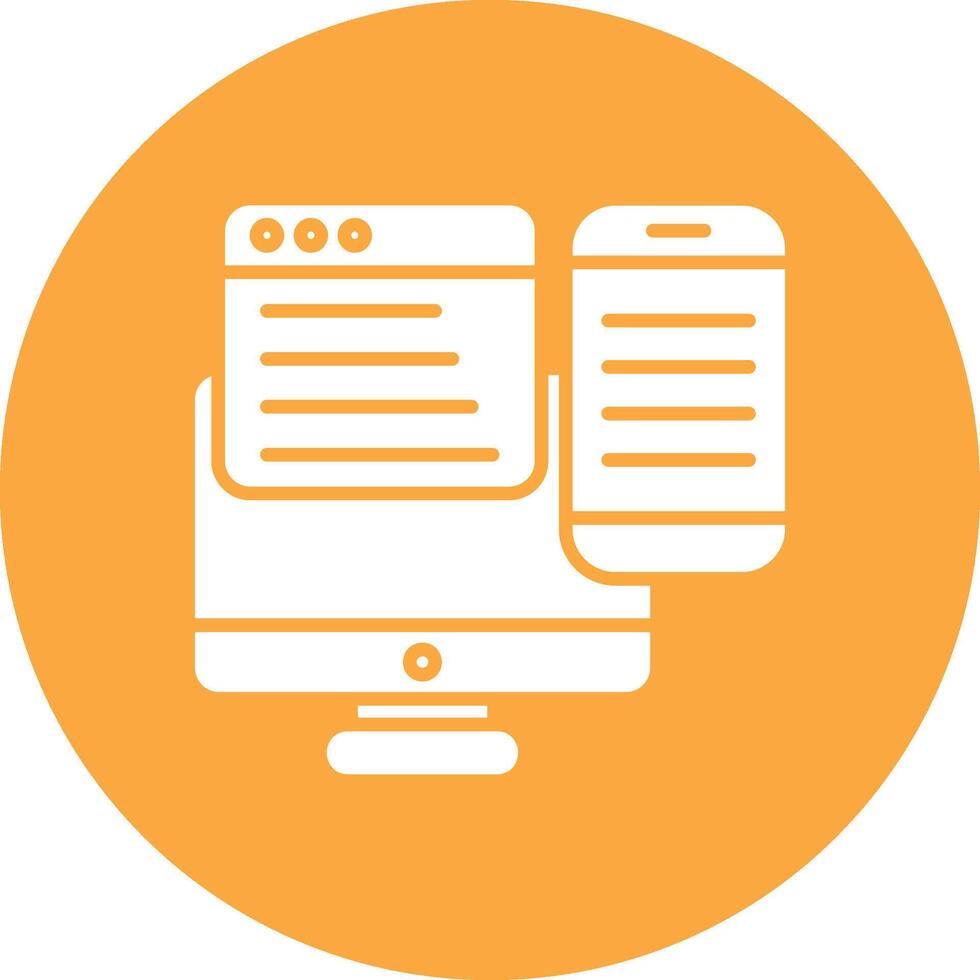 Responsive Design Bright Flat Element vector