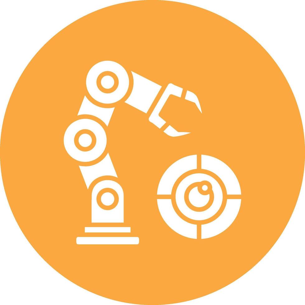 Robotic Arm Interactive UI Graphic vector