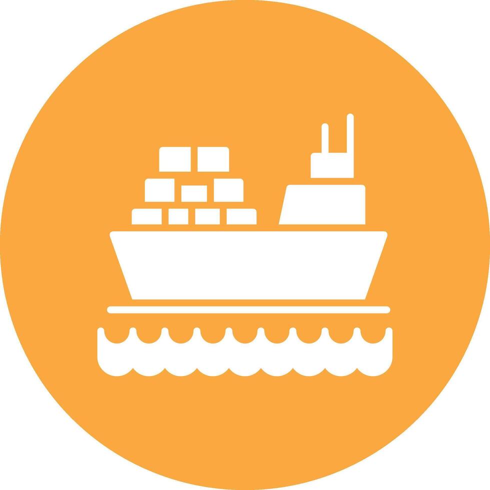 Ship 3D Styled Symbol vector