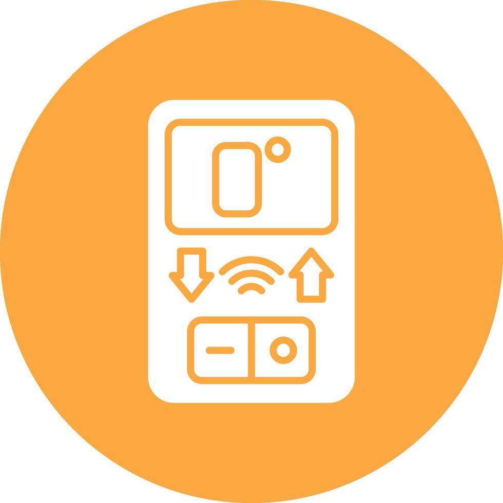 Thermostat Thin Line Design vector