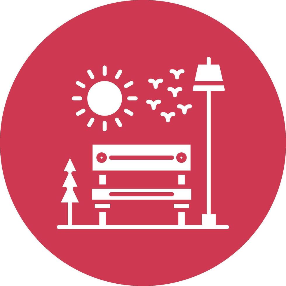Bench Interactive Display Symbol vector