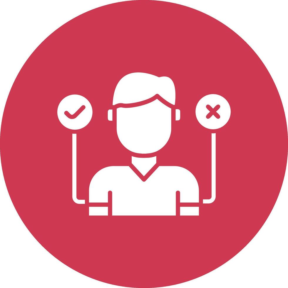 Decision Making Crisp Flat Art vector
