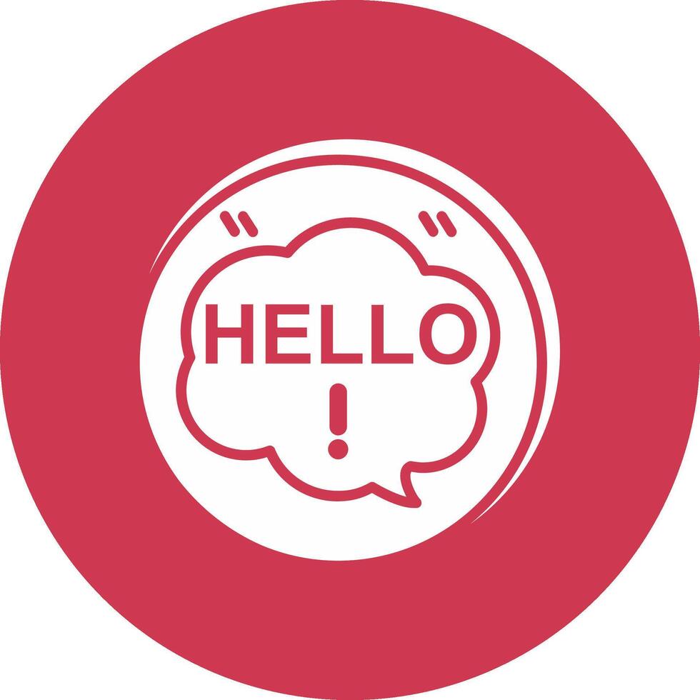 Hello Sharp Edge Symbol vector