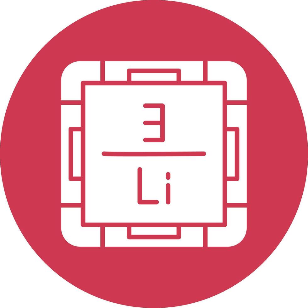 Lithium Responsive Icon Badge vector