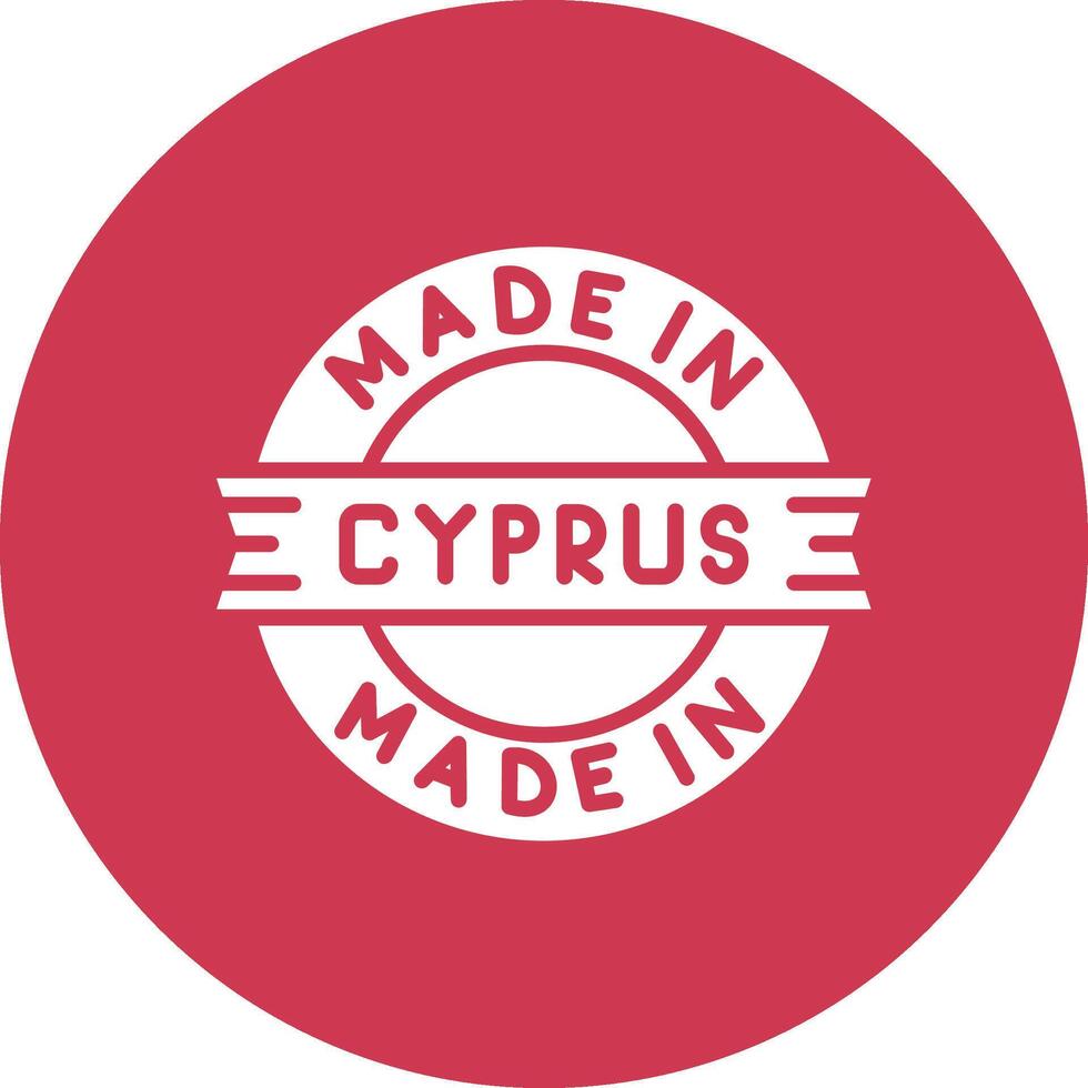 Made In Cyprus Color Accent Visual vector