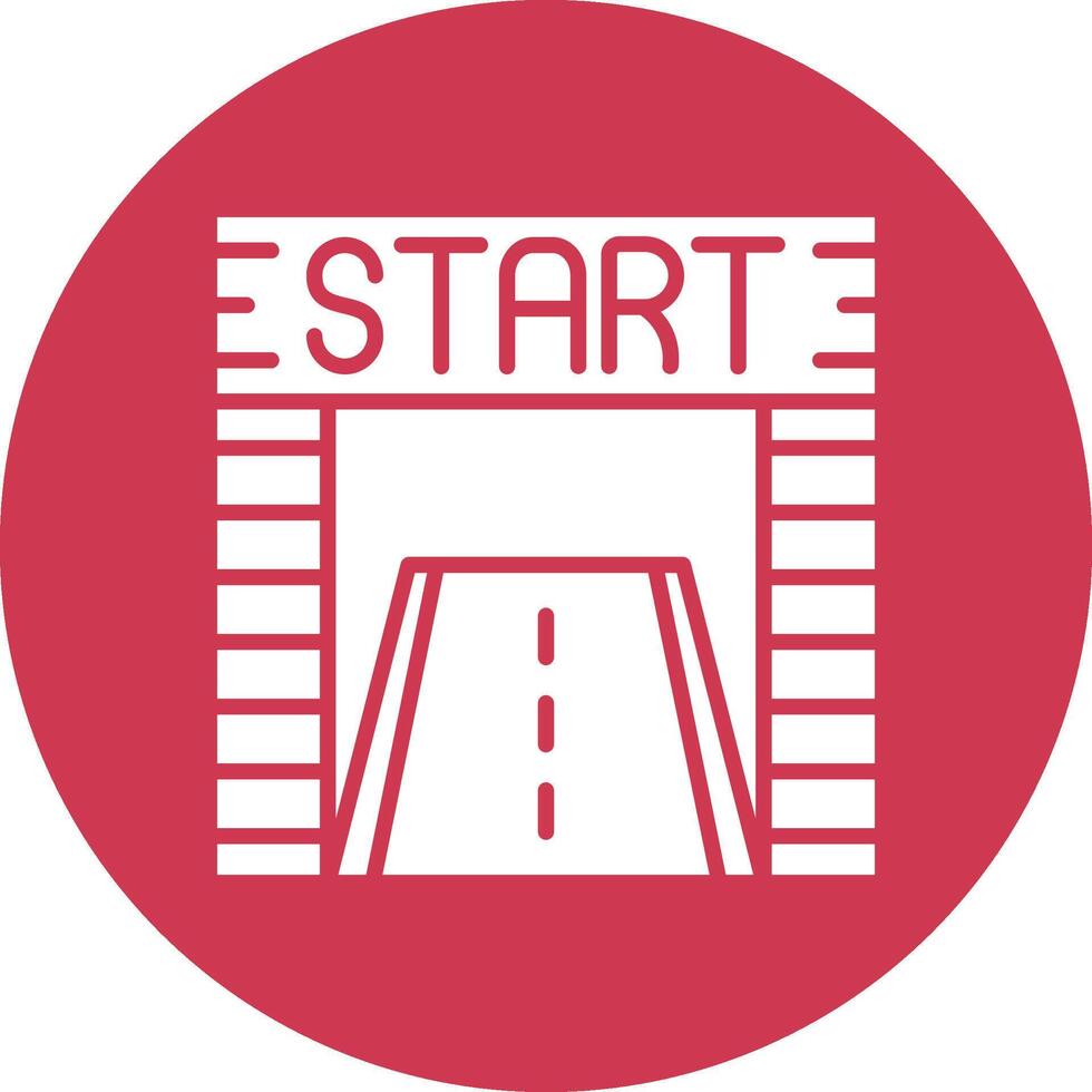 Start High Contrast Graphic vector