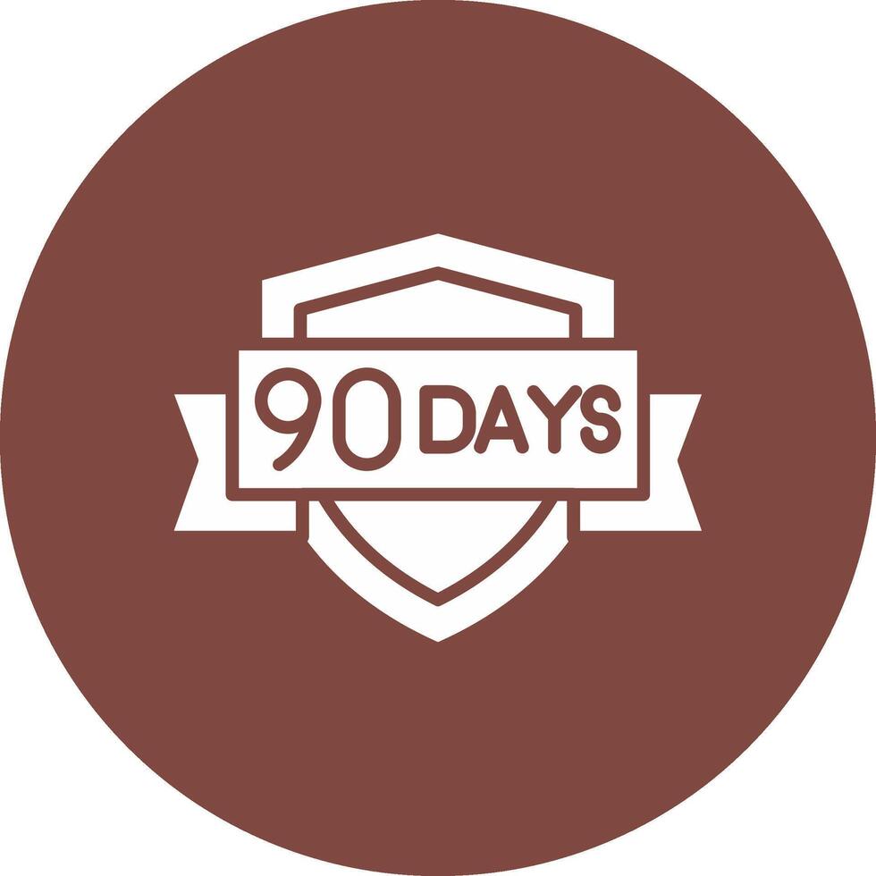 90 Days Elegant Piece vector