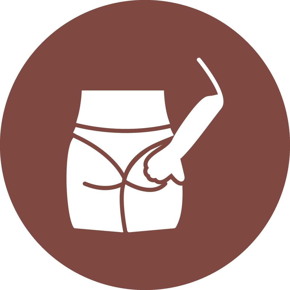 Buttocks Contrast Art vector
