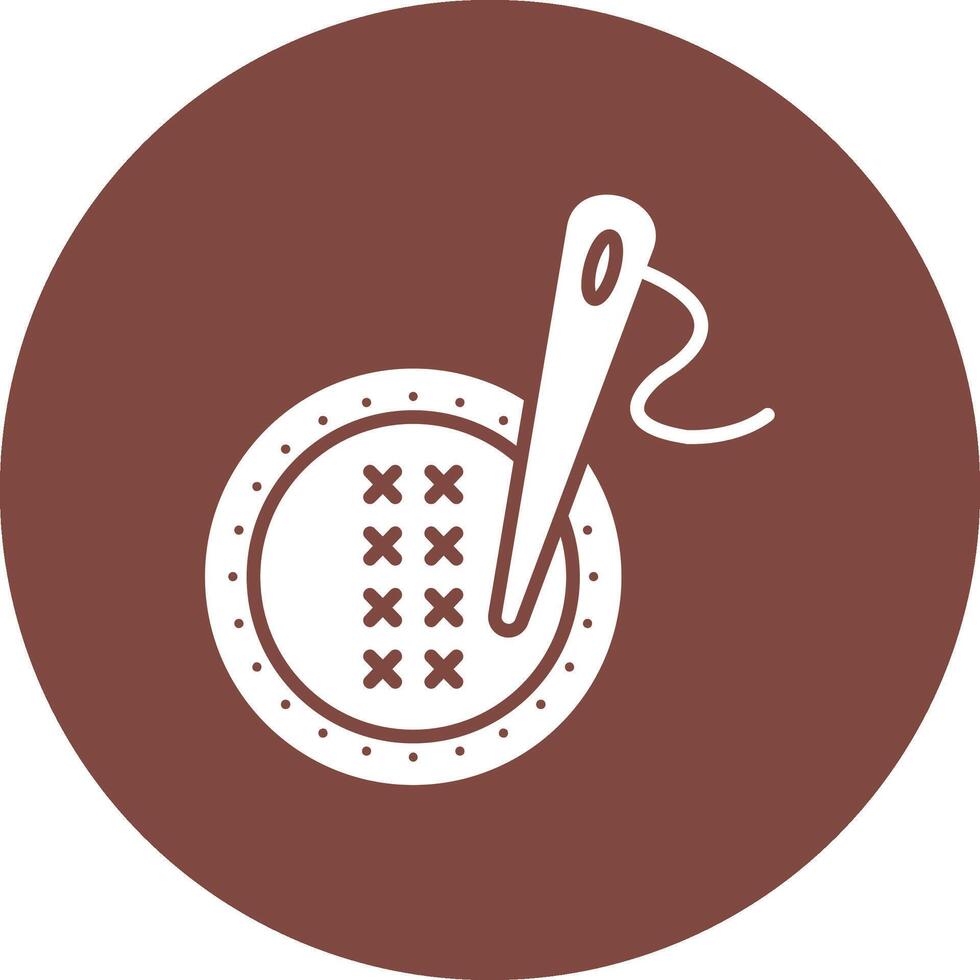 Cross Stitch Simple UI Visual vector