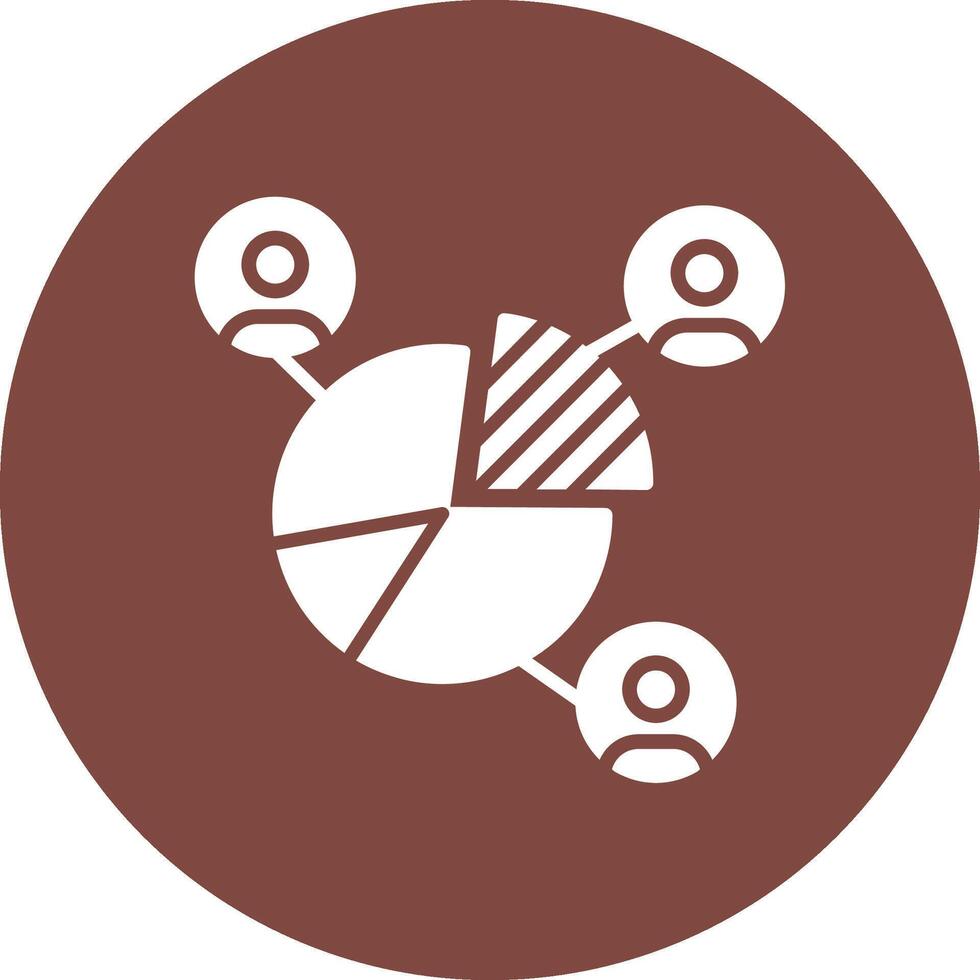 Pie Chart Sharp Edge Symbol vector