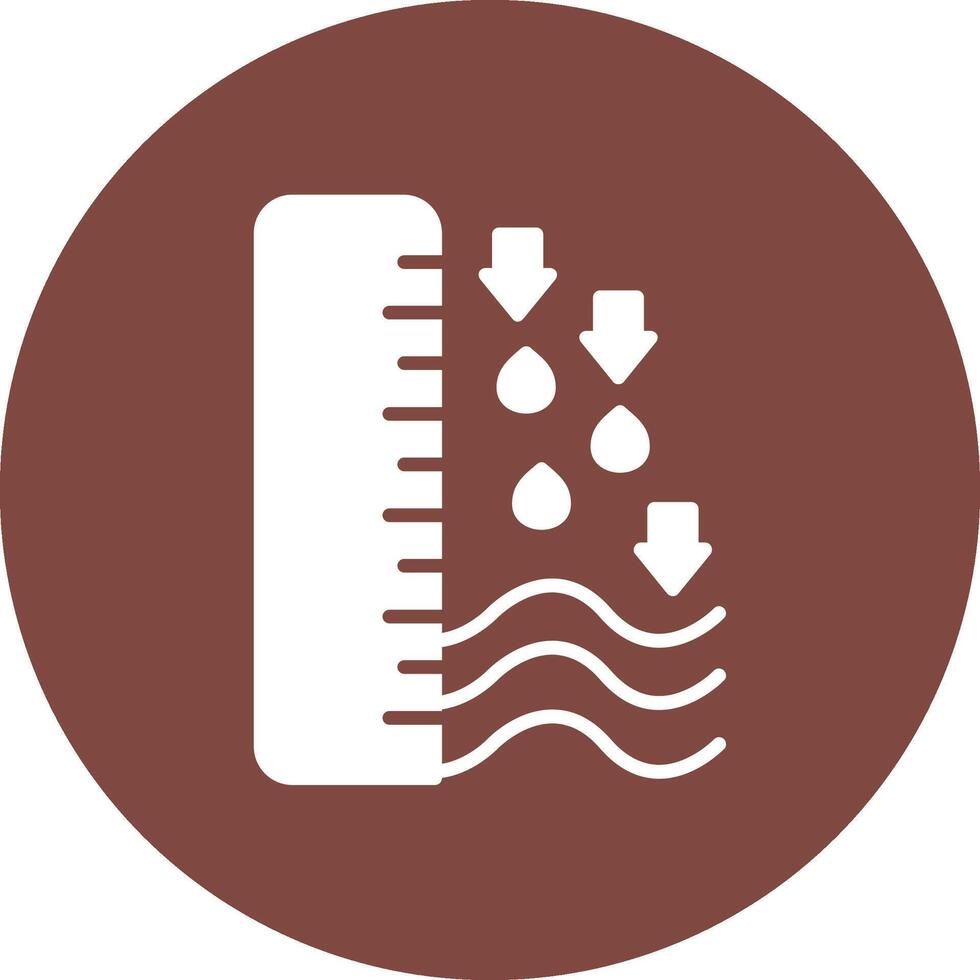 Water Level Playful Line Icon vector