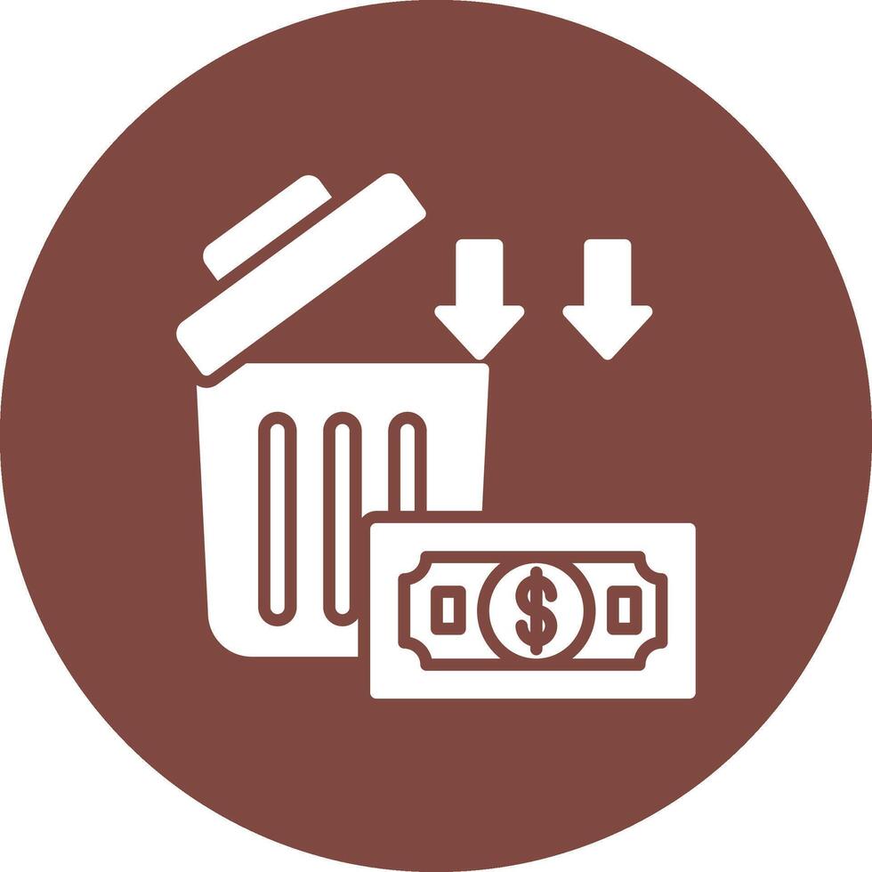 Wasted Money Playful Line Icon vector