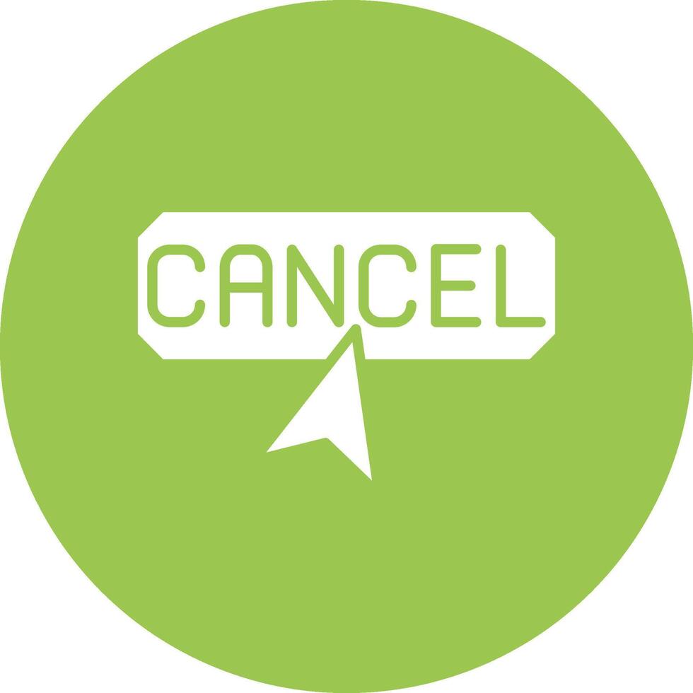 Cancel Lined Visual Concept vector