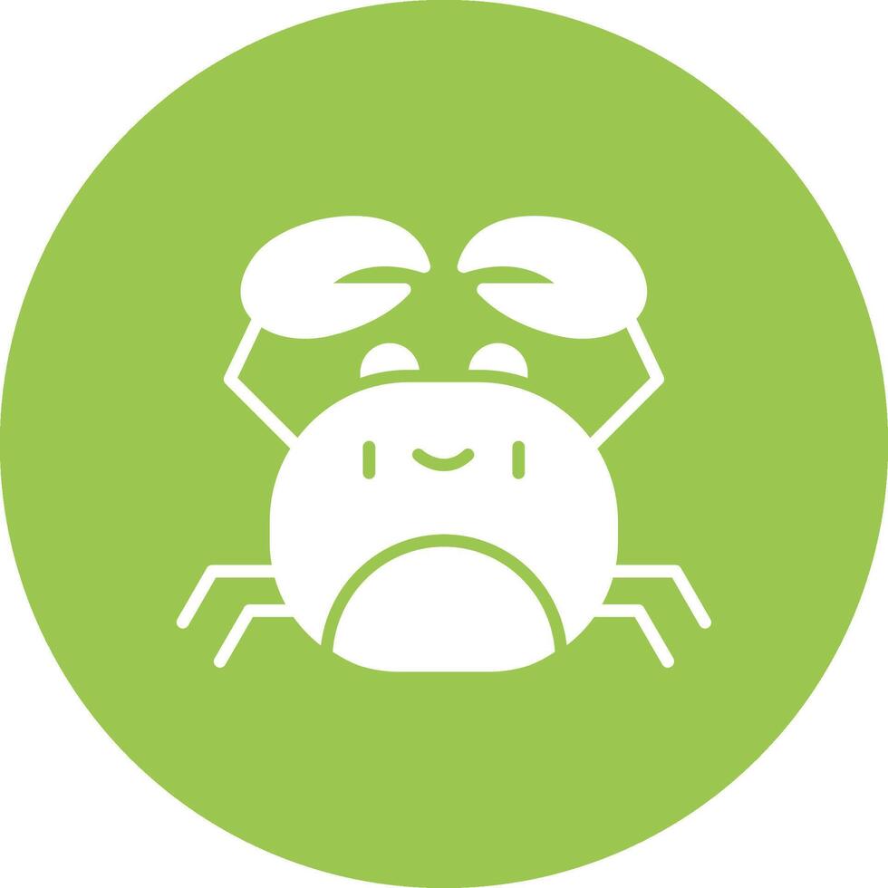 Crab Flat Line Drawing vector