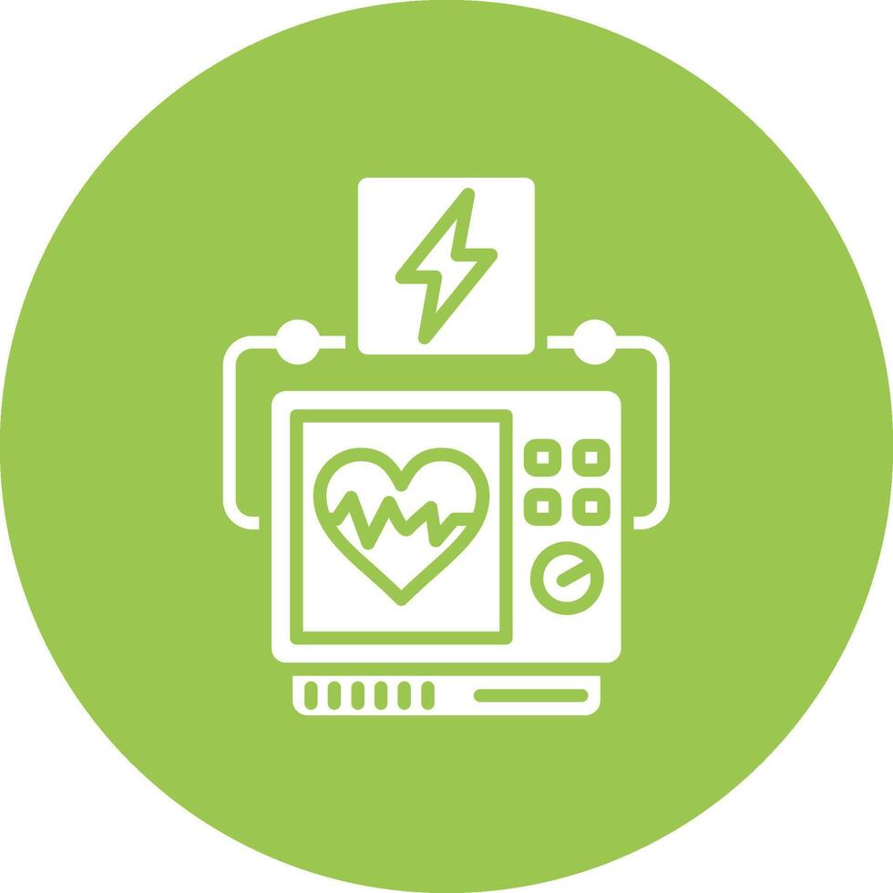 Defibrillator Line Style Symbol vector