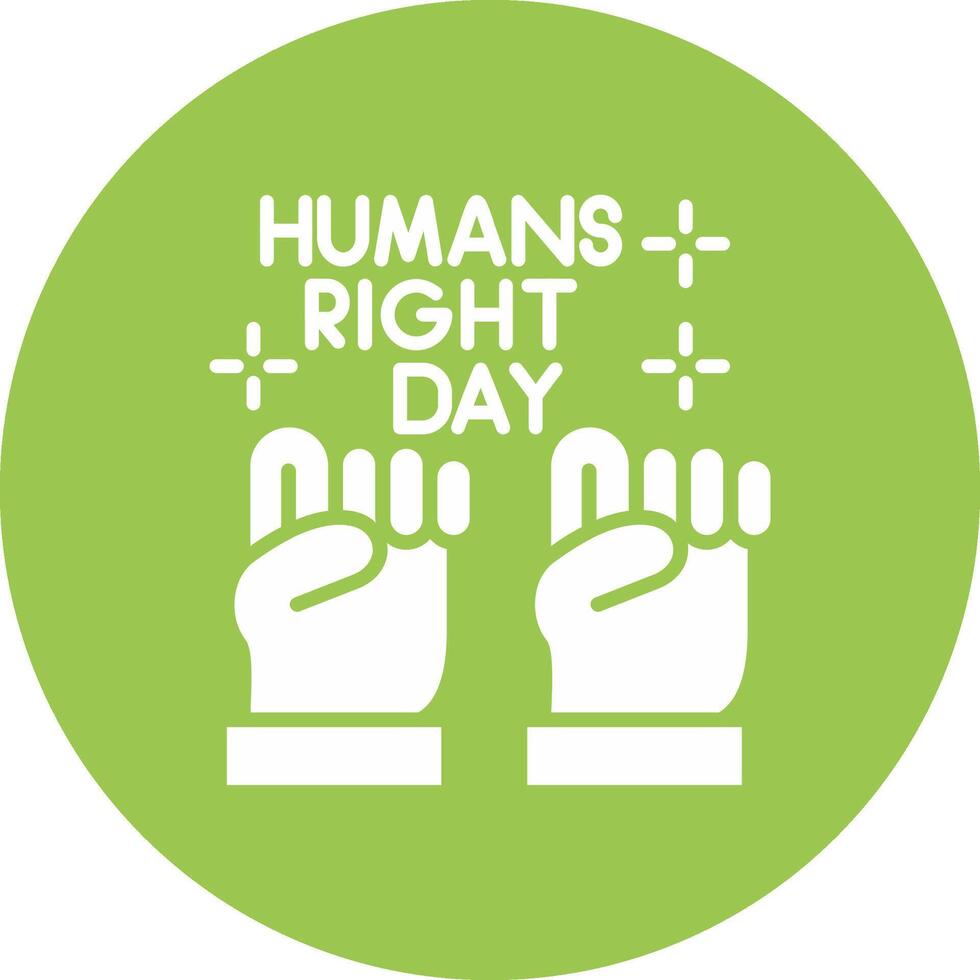 Human Rights Day Colorful Concept Art vector