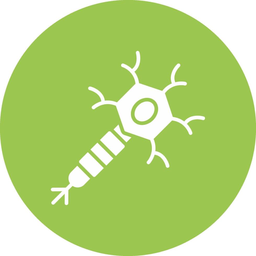 Nerve Cell Interactive Icon Badge vector