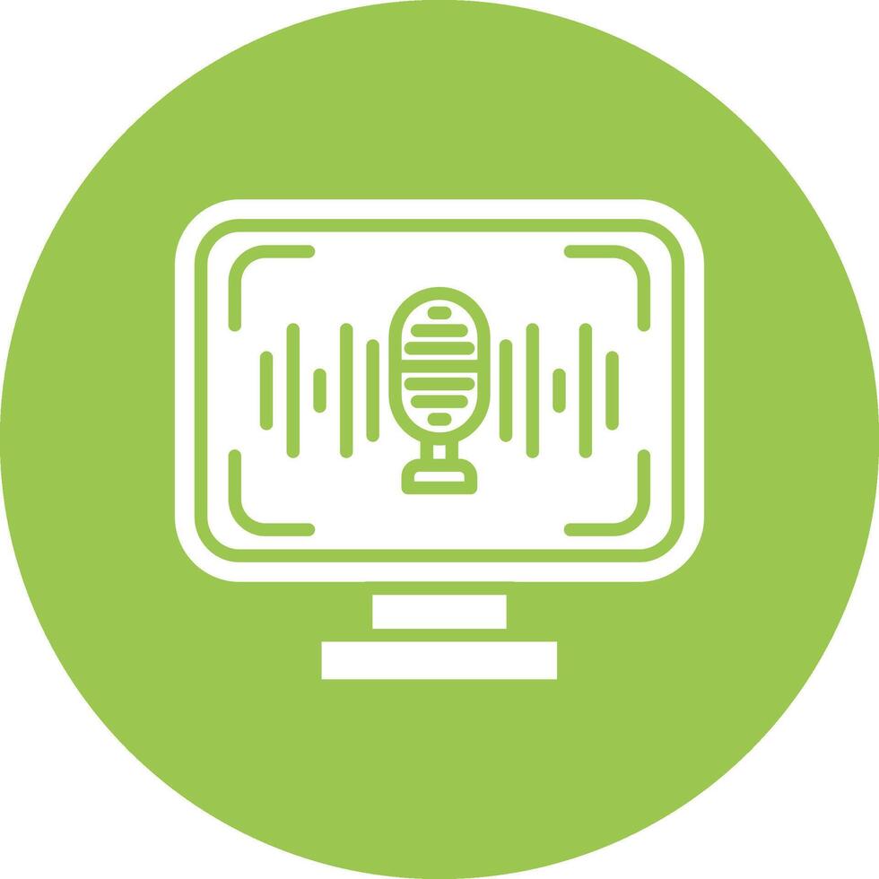 Voice Recognition Digital Abstract Form vector