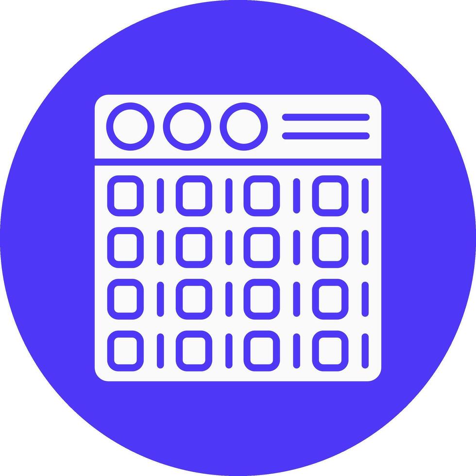Binary Playful Line Icon vector