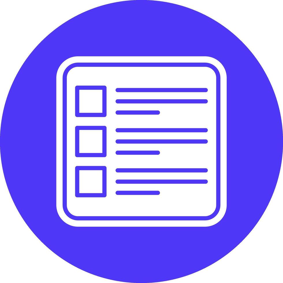 List Color Block Design vector