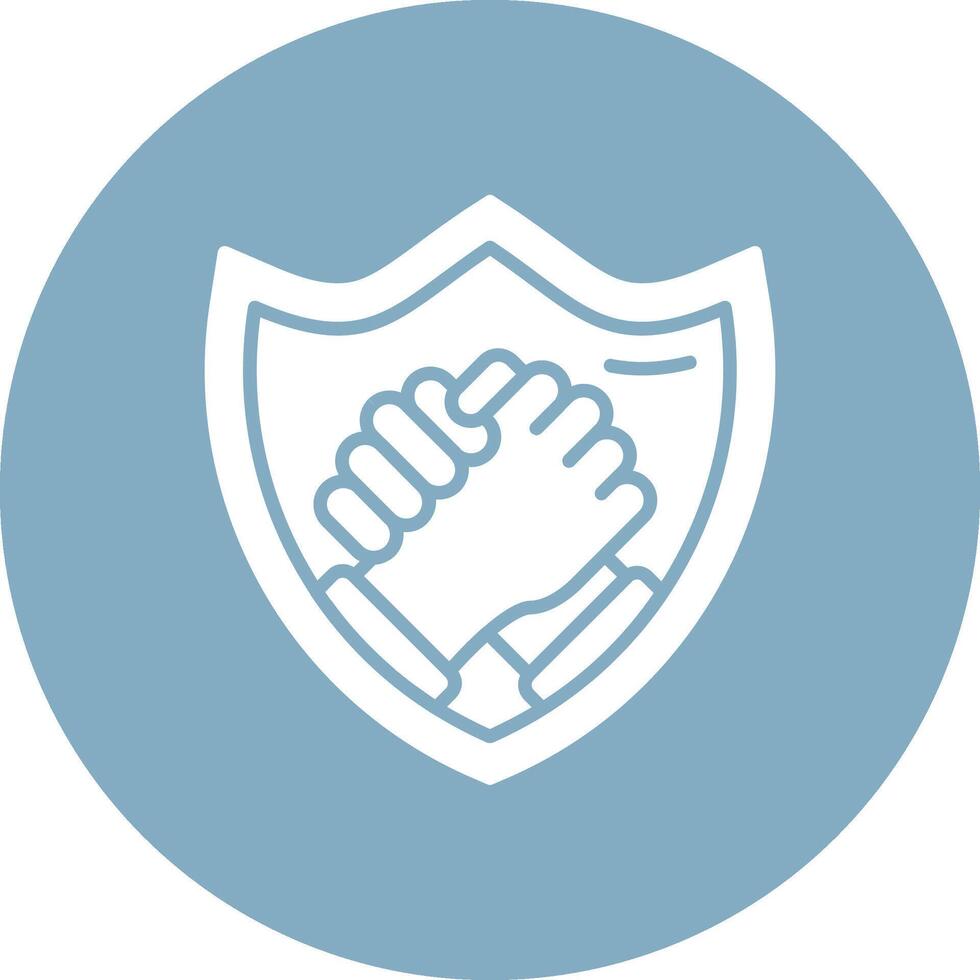 Shield Lined Visual Concept vector