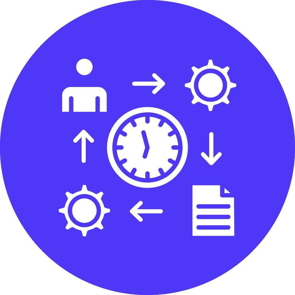 Process Smooth Gradient Icon vector