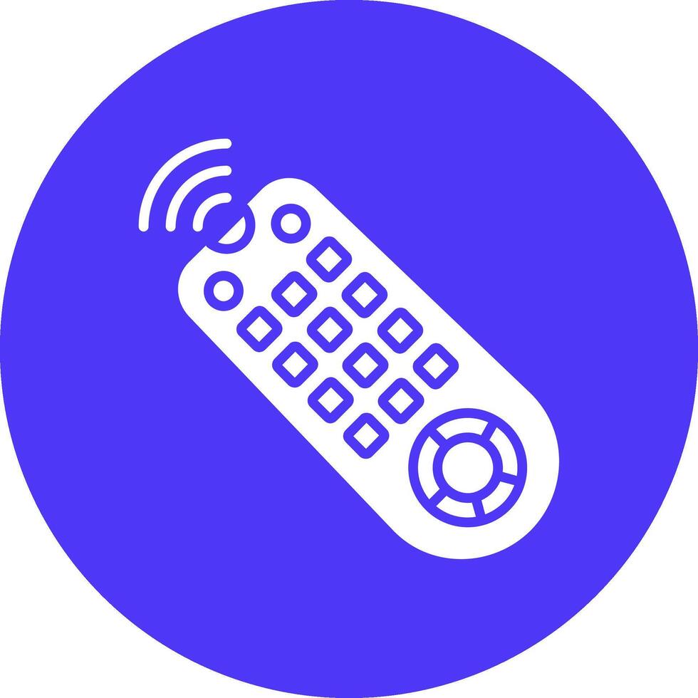 Remote Control Clean Grid Icon vector
