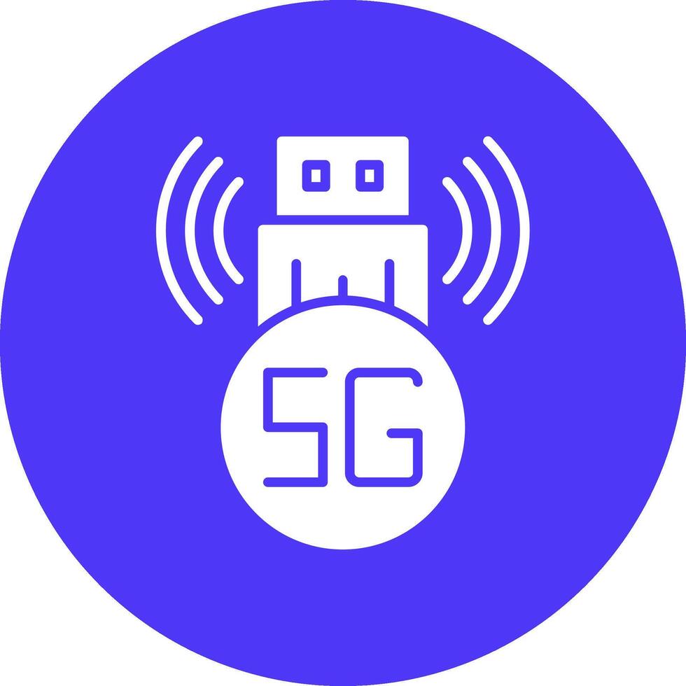 Usb Modem Smooth Gradient Icon vector