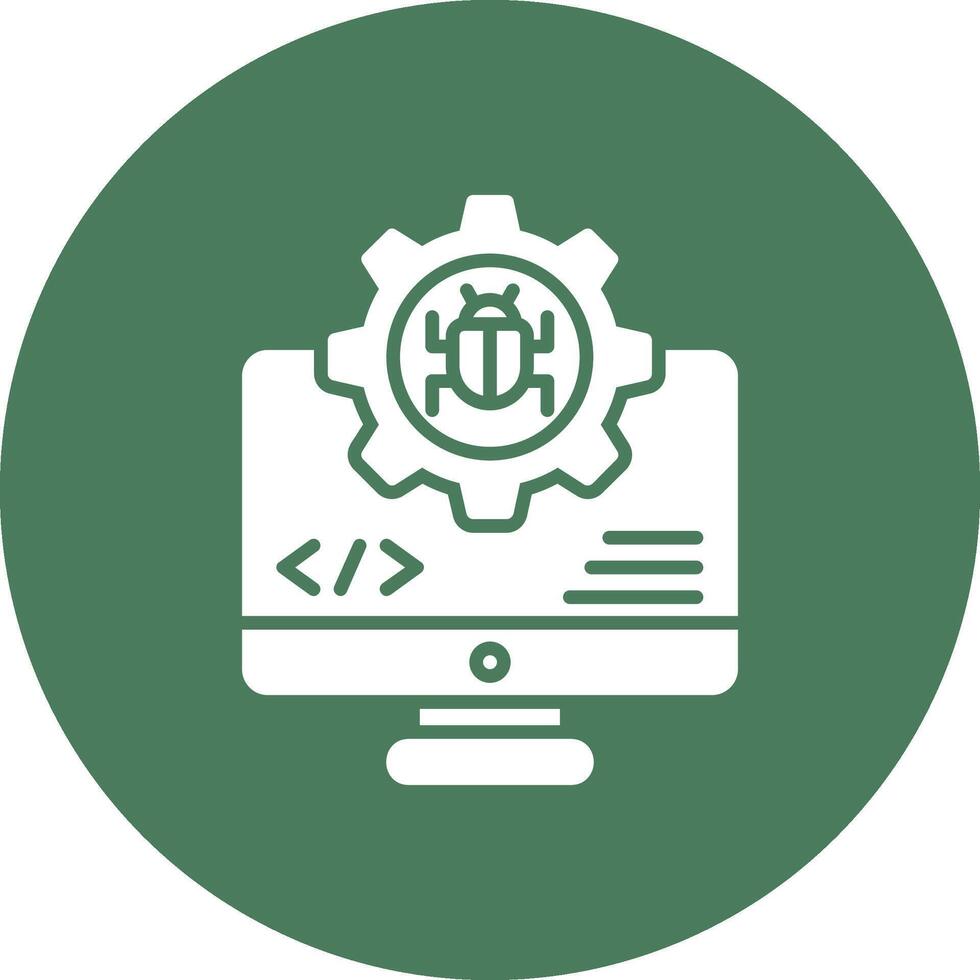 bug Gradient Style Icon vector