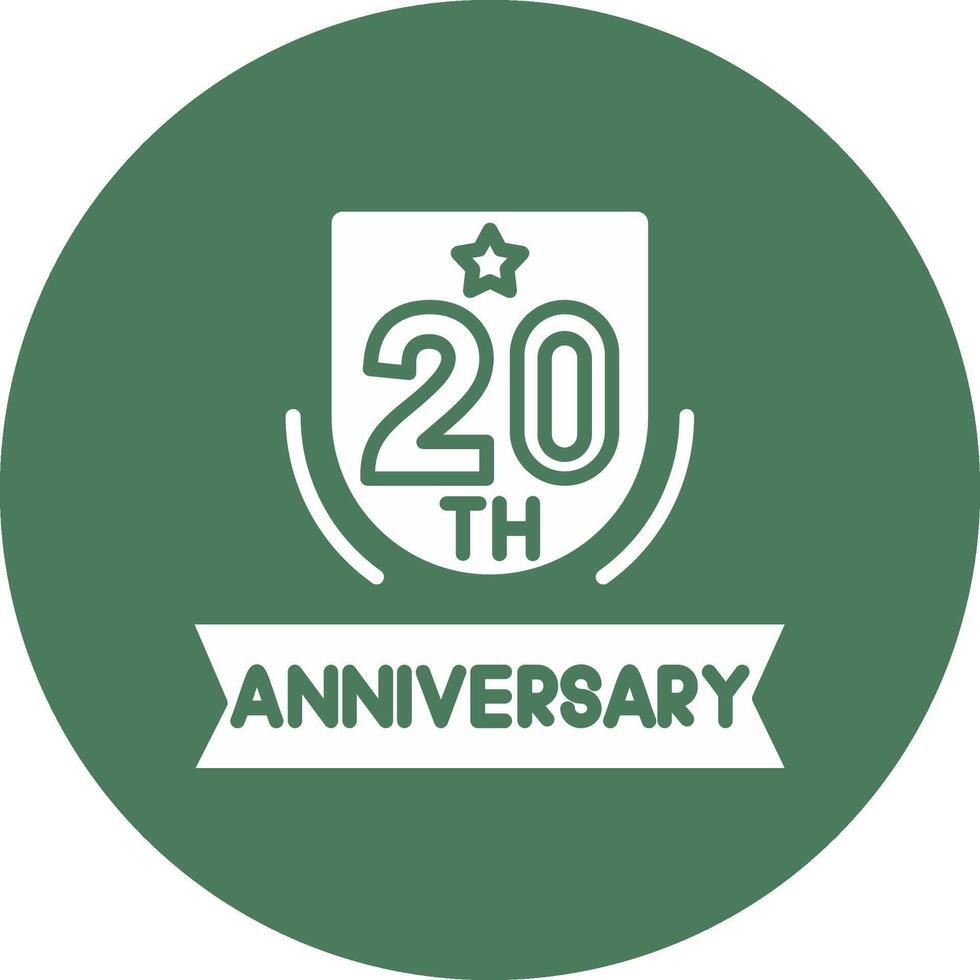 20th Line Style Symbol vector