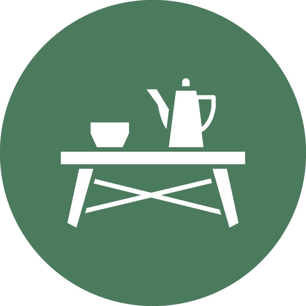 Coffee Table Digital Concept Icon vector