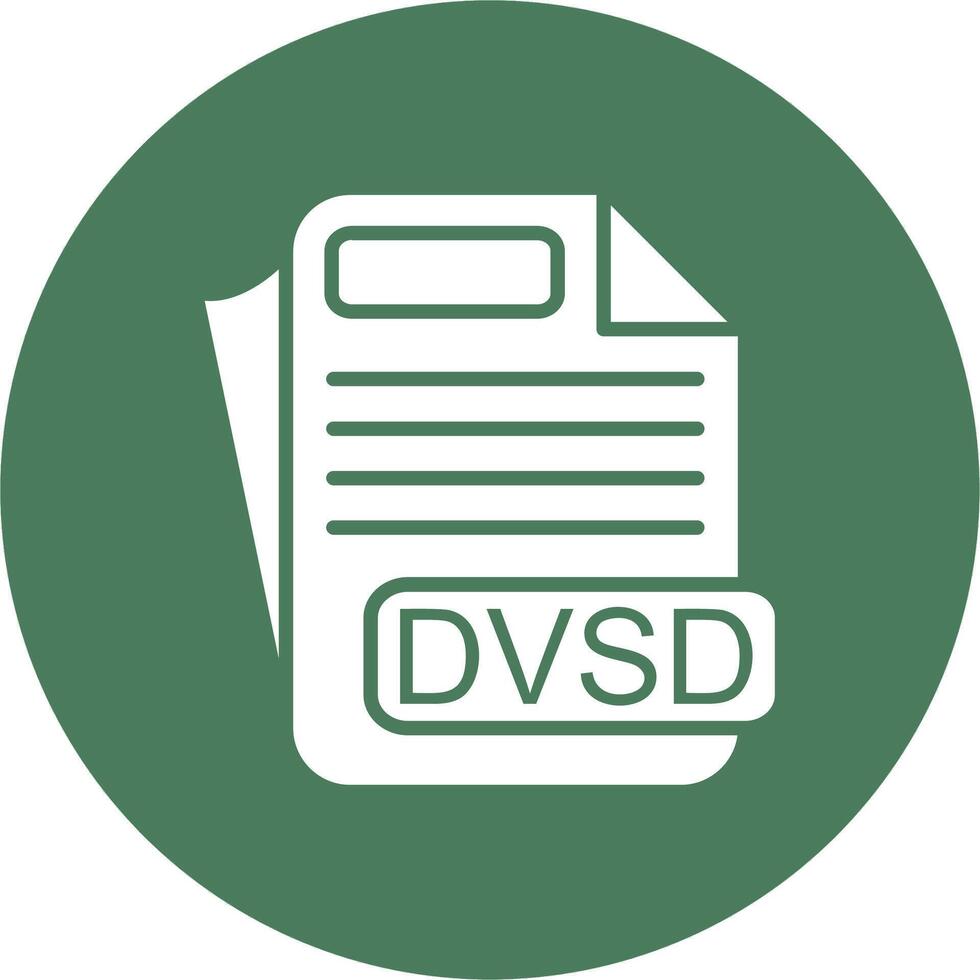 DVSD File Format Business Style Symbol vector
