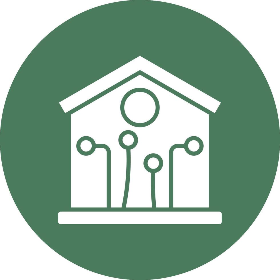 Smart House Outlined App Visual vector