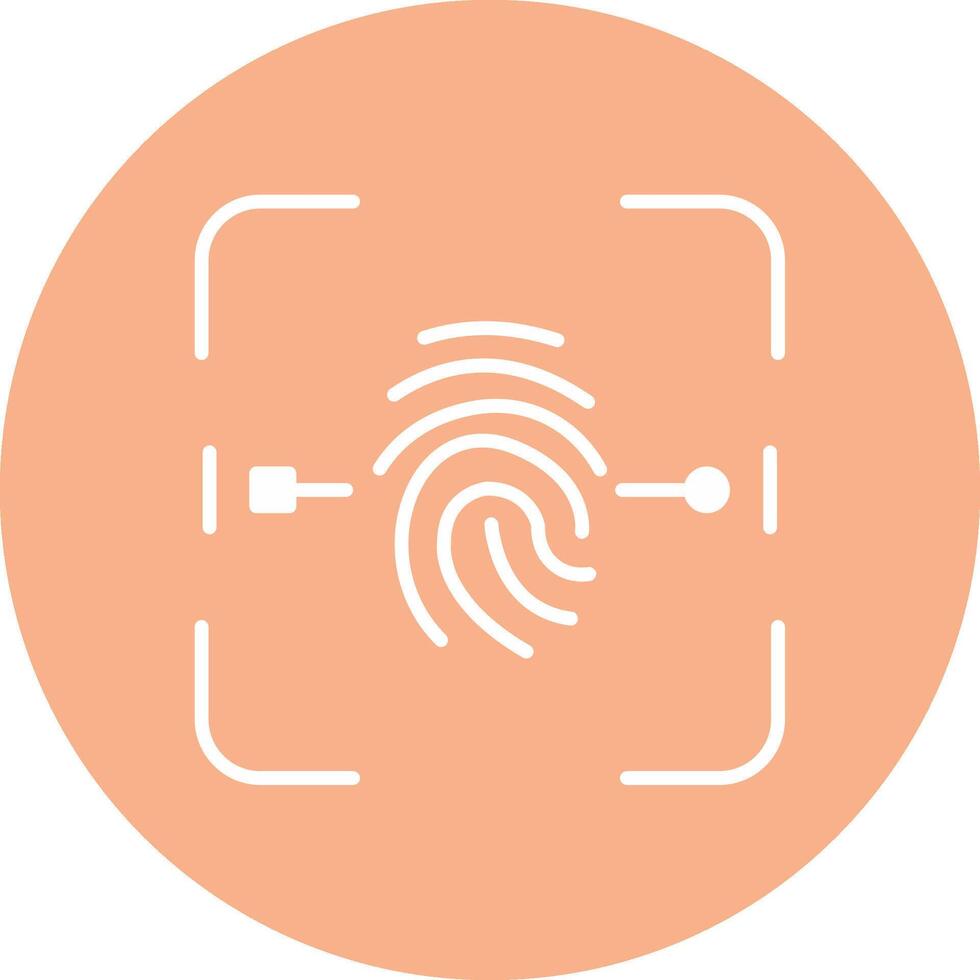 Biometric Interface Sketch Art vector