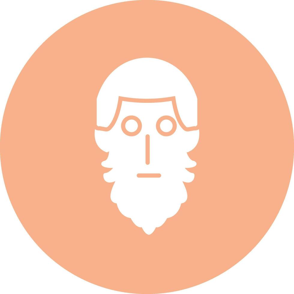 Beard Creative Flat Illustration vector