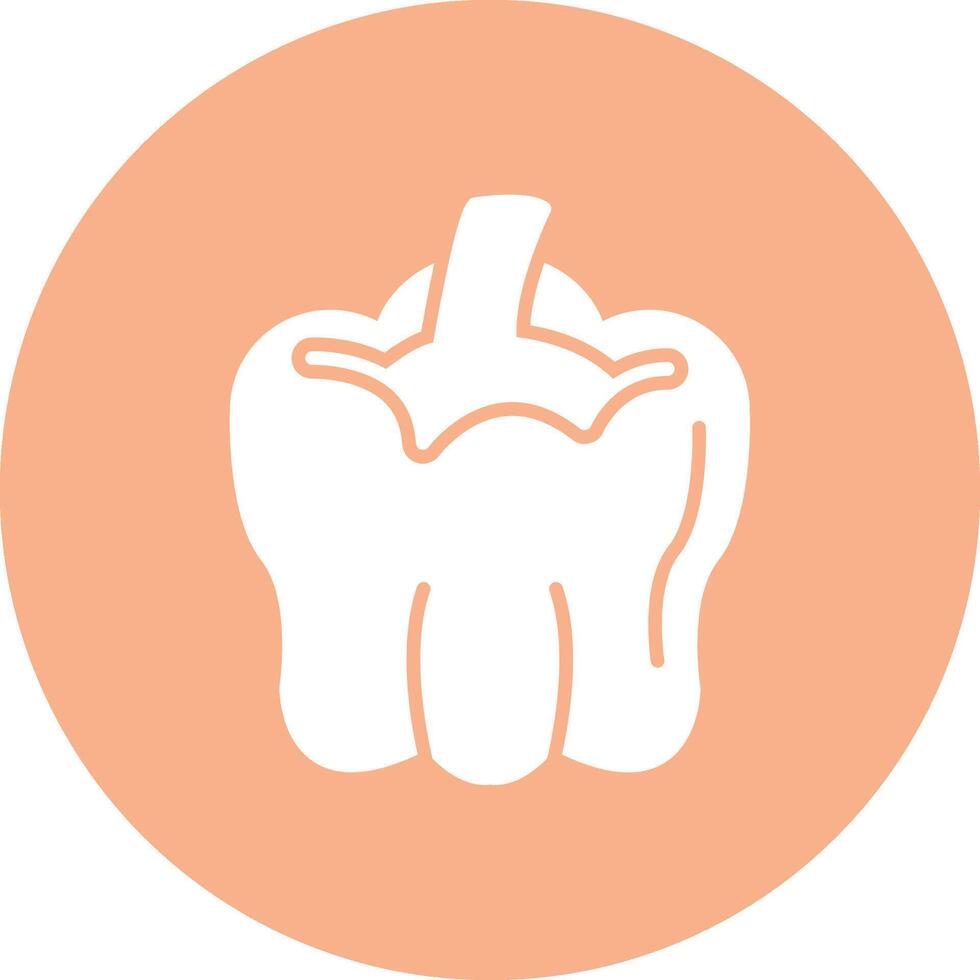 Bell Pepper Smooth Gradient Icon vector