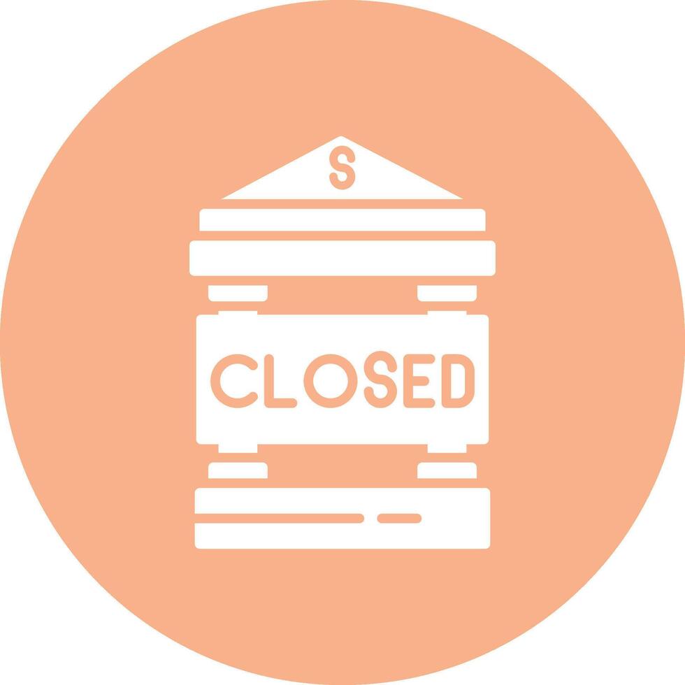 Closed Functional Icon Art vector