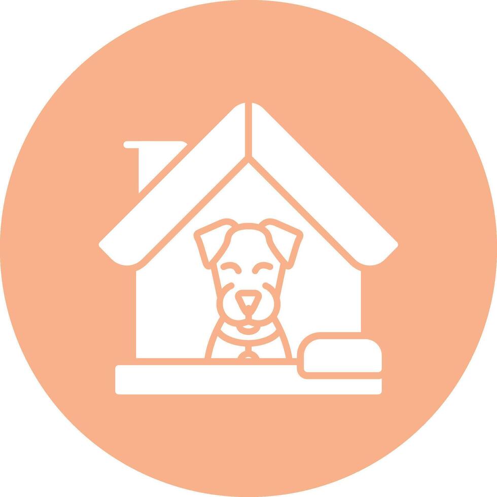 Dog House Sleek Graphic Mark vector