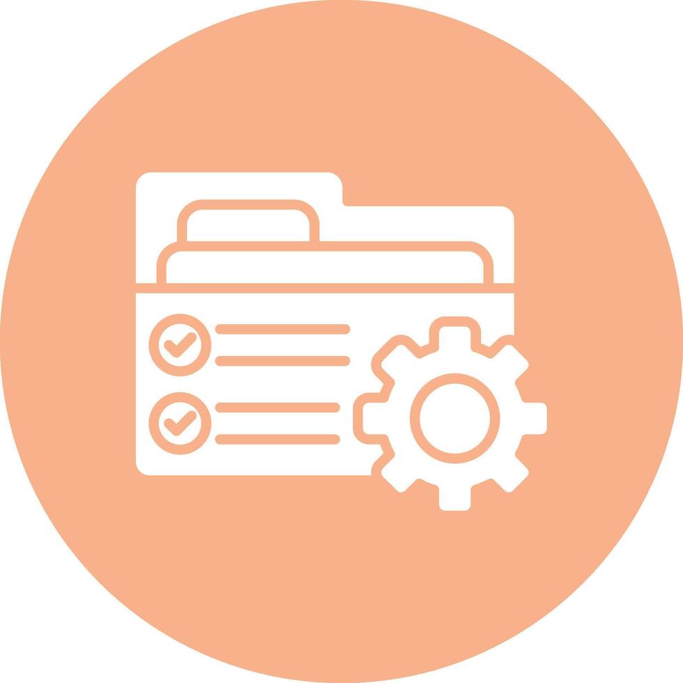 Folder Management Outline Graphic Design vector