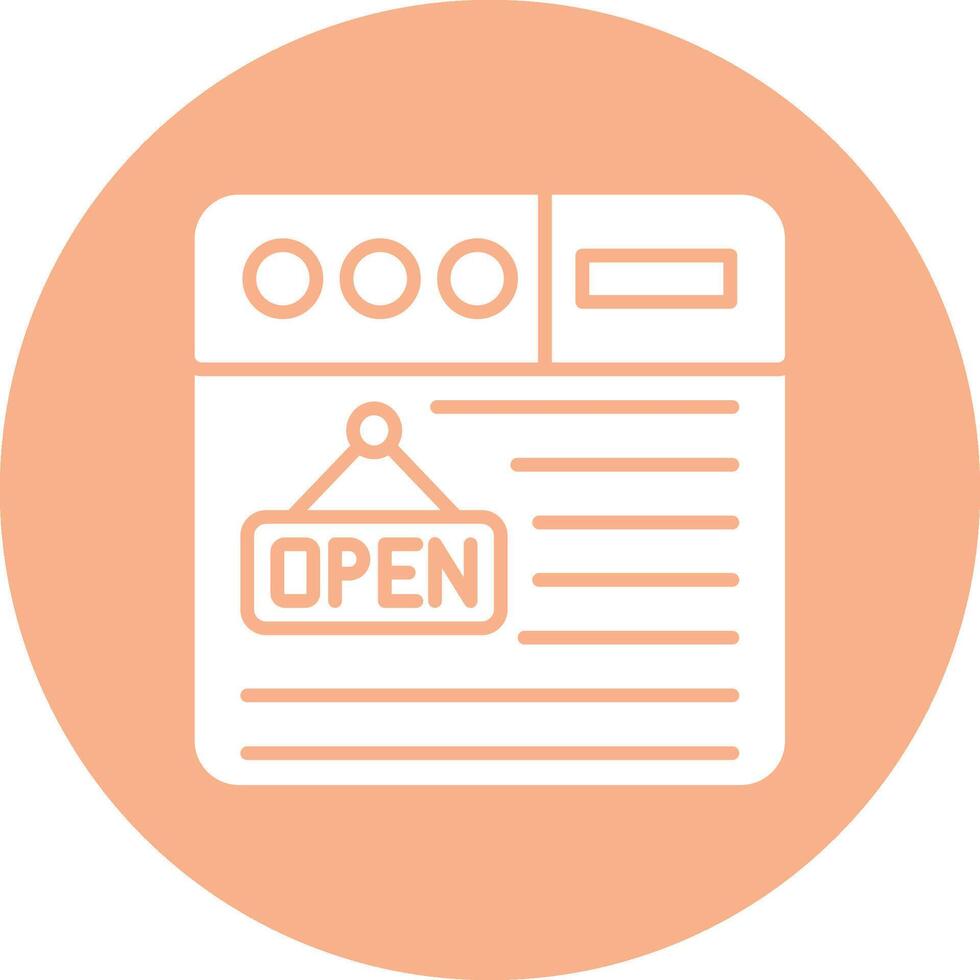 Open Mobile App Graphic vector